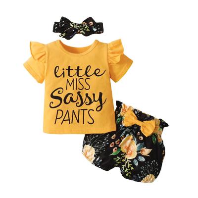 China Kids Boutique Breathable Clothing Sets Blank Kids Tales Shirt T-Shirts And Shorts Set for sale