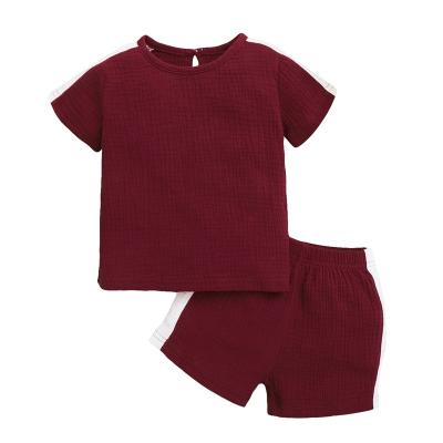 China Smart Casual T-shirt and Shorts Set Children Unisex Boy's Sets T-shirt Short Sleeve T-shirt and Shorts for sale