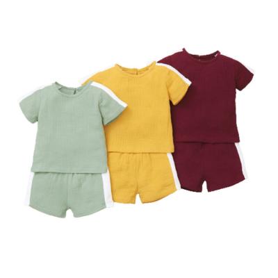 China Boys Kids Clothing Smart Casual Cotton Sets Regular Fit Short Sleeve T-shirt Kids T-Shirt And Shorts Set for sale