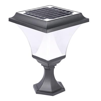 China Green Renewable Energy Lighting Sifang Pavilion Column Head Lamp solar garden light outdoor solar light for sale