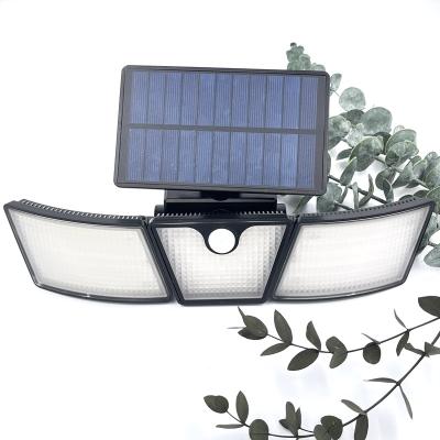 China Smart Solar Light Sensor Control 1500mah bettery  IP65  motion sensor  265led outdoor wall light up down energy saving  sconce light  solar wall garden lights for sale