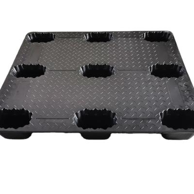 China Factory Price 1200x1000 Mm New Faced High Quality HDPE Feet Single Material Plastic Pallet for sale