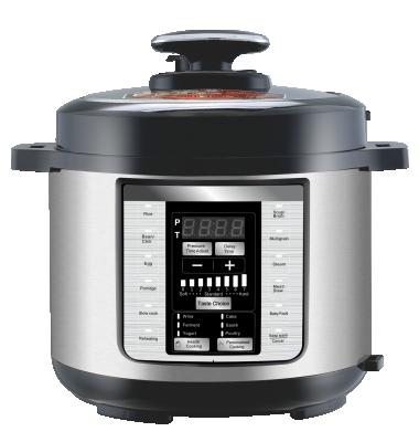 China Classic 3 Panel Indoor Multi Cooker 750W Liter Stainless Steel Large LED Electric Pressure Cooker Factory Price for sale