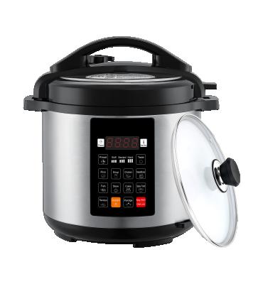 China Stainless Steel Luxury Time Adjustable Multi Function LED Display Kitchen Cooker 6L Electric Pressure Cooker for sale