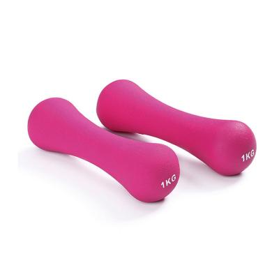 China Durable Cheap Ladies Dumbbell Fitness Colored Bone Shape Slimming And Fitness Neoprene Dumbbell for sale