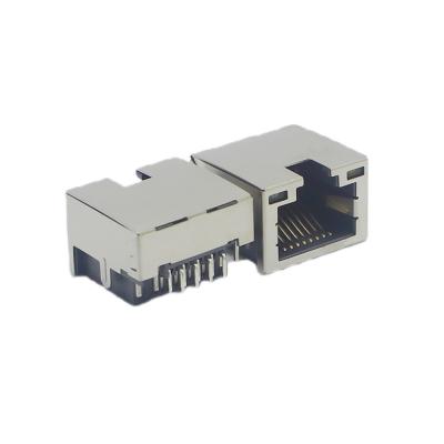 China SMD Mid Mount RJ45 Female Port Coupler Modulaire Jack Female naar Female Te koop