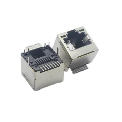 China Vertical SMT RJ45 Female Connector Socket Modular Jack OEM for sale