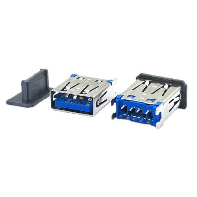 China PA9T Blauw HF STD USB3 Socket Micro USB Female Connectors Female DIP H14.95mm Te koop