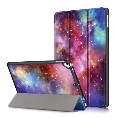 China Lightweight Smart Sleep Tablet Cover Case For Apple Ipad 10.2/10.5 Inch Ultra Thin Triple Pattern Bracket Tablets Covers for sale