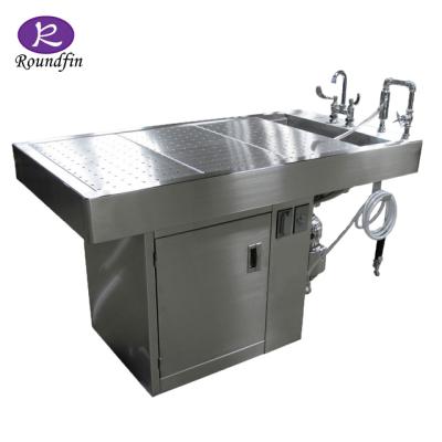 China Stainless Steel Anti-rust Autopsy Table Autopsy Corpse Operation Table Autopsy Corpse Cleaning Table for sale