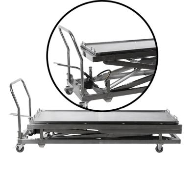 China Mortuary Lifting Mortuary Trolley Mortuary Cart Burial Corpse Trolley Mortuary Lif for sale