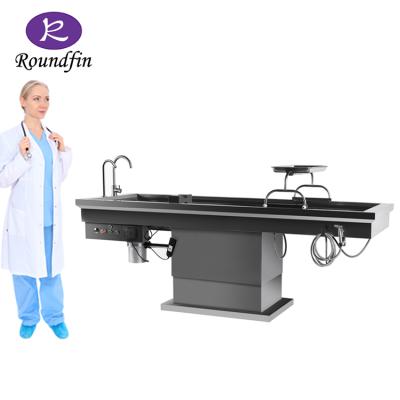 China Hot sale 304 stainless steel autopsy and temporary storage hot sale 304 stainless steel hospital use morgue autopsy mortuary table for sale