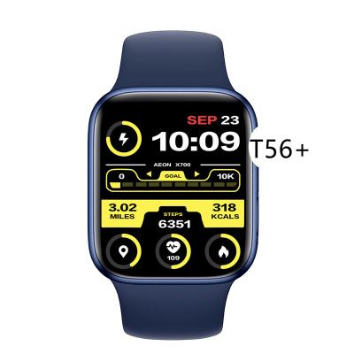 China 2022 New Full Touch Screen Smartwatch T56+ T56plus series7 watch7 1.75inch Magnetic Touch IP67 Charging Seat for sale