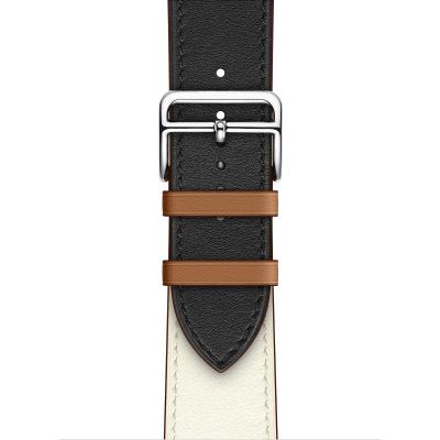 China Fashion Genuine Leather Leather Watch Band For Apple Watch 38mm 40mm 41mm 42mm 44mm 45mm Leather Straps for sale