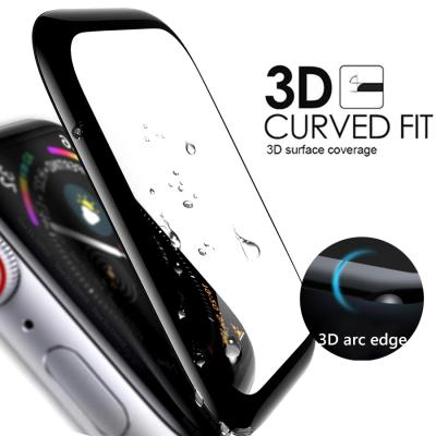 China High Quality Clear Space 3D Hybrid Watch Screen Glass Smart Protector Glass Protector For 40mm 44mm Apple Watch Series for sale