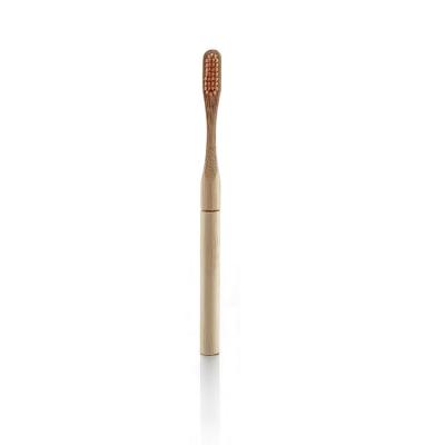 China Factory direct sale natural bamboo toothbrush with replaceable head removable bamboo toothbrush for adult for sale