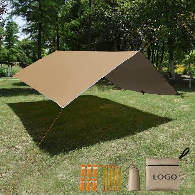 China Hot Selling Portable Tarp 3X4m Sun Shade Rain Fly Portable Hammock Waterproof Camping Tarp 3x3 for sale