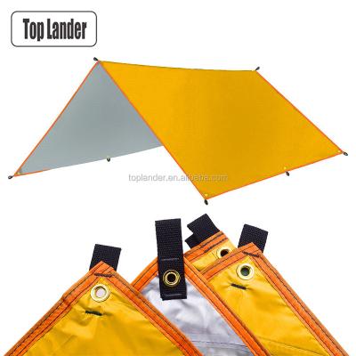 China Extended Type Portable Camping Multifunctional Ultralight Oxford Waterproof Tarp Hammock Rain Fly Tent Tarp for sale