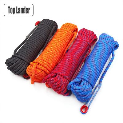 China Outdoor Climbing High Strength 8mm Static Rope Climbing Rope Rock Survival Rescue Fire Rescue Safety Tie Up Increase Accessory Equipment for sale