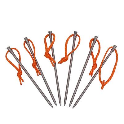 China Titanium Rusty Ultralight High Strength Titanium Tent Pegs Ever for sale