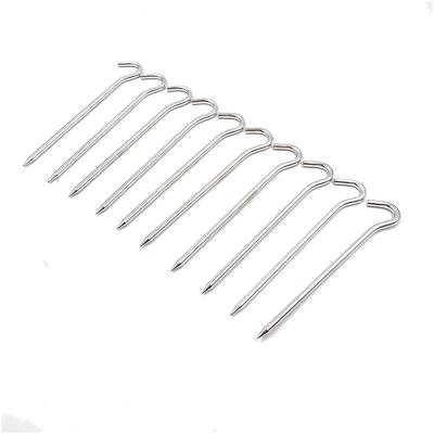 China Ultralight Aluminum Round Aluminum Tent Pegs For Hiking Backpack Camping for sale