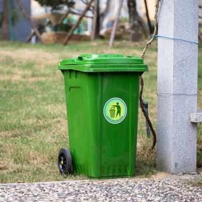 China Universal Heavy Duty Swing Plastic Lid Outdoor Trash Bins Universal 100 Liters Direct From Factory for sale