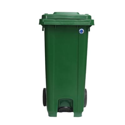 China Waste Bin 120l Durable Heavy Duty And Eco-friendly Outdoor Type Trash Can And Pedal Square Can 120l Bubble Bin Plastic for sale