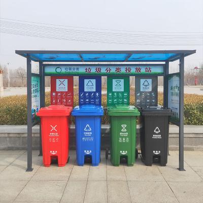 China 120l Pedal Viable Bin Popular Hot Selling Plastic Bin Outdoor Dry And Wet Plastic Bin Heavy Capacity Separation for sale