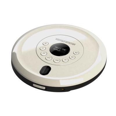 China CD music playing /aux in portable CD player with Anti-skip protection and earbuds OLED display MP3 USB uA cover on top rubber ended on button for sale