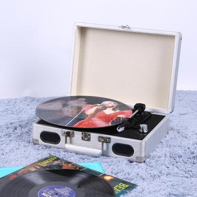 China Turntable turntable turntable, 3 speed record player case with built in line aux input. RCA speakers for sale