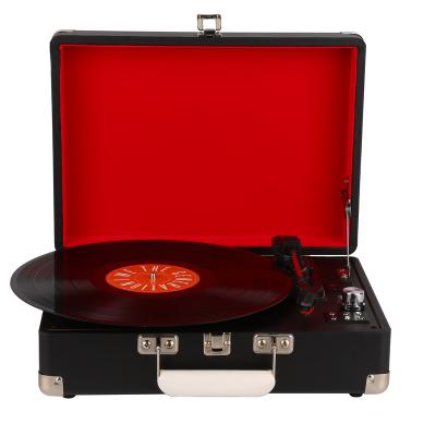 China Suitcase Turntable 3 Speed ​​Turntable Record Player with Built in Aux Speakers. in OUT/USB AUX. recording /USB playing in MP3 format for sale