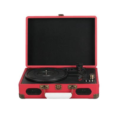 China Home Customized Vintage Cheap Classic Suitcase Recorder Turntable Player for sale