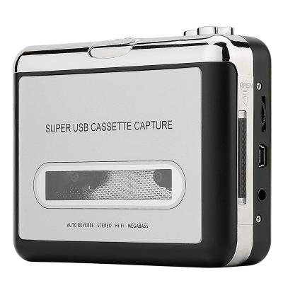 China Factory Cassette Player-Cassette Tape to CD MP3 Converter Via USB , Portable Cassette Recorder Converter Captures Audio MP3 Music 4.3 x 3.1 x 1.1 inch for sale