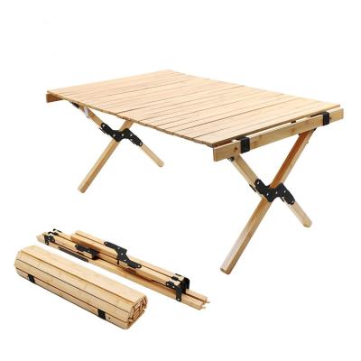 China MINK furniture modern hot sale outdoor portable outdoor beachegg roll camping wooden table for sale