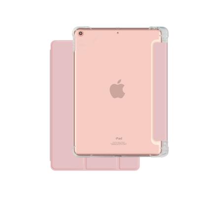 China For iPad 7th 8th 10.2 9th Case Hot PU Leather Transparent Motherboard For iPad With Pen Slot For iPad 7th 8th 9th 10.2 Case for sale