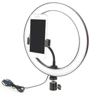 China Adjustable Color Tempurate Wholesale 8 Inch Led Circle Ring Light With Phone Bracket For YouTube Live Stream Makeup Photography Visual for sale