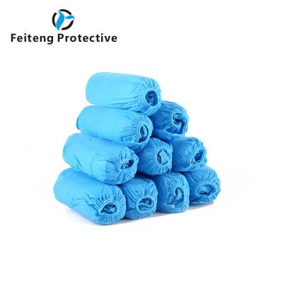 China Used in hospital Disposable Non Woven Shoe Cover Medical Non Slip Shoe Covers for sale