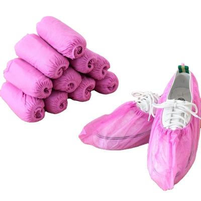 China Custom Nonwoven Nonwoven Polypropylene Anti Slip Dust Disposable Shoe Covers PP Anti Slip Shoes Cover for sale