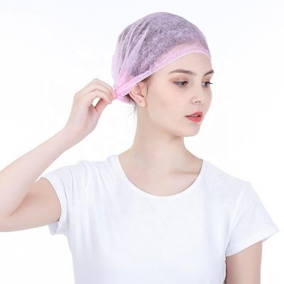 China China Manufacture Clip Nonwoven Colored Disposable Nonwoven Cap Hairnet Surgical Caps For Hospital Use for sale