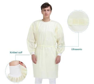 China Medical/operating disposable cheap medical/operating pe isolation gown sms pp pe isolation gown use isolation for sale