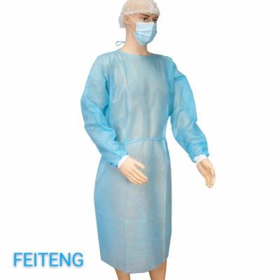 China Medical / Operative Use PP Non Woven PE SMS Isolation Cheap Disposable Gown for sale