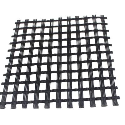 China 150-30 KN Geogrid Biaxial PET Geo Grid Civil Engineering Reinforcing for sale