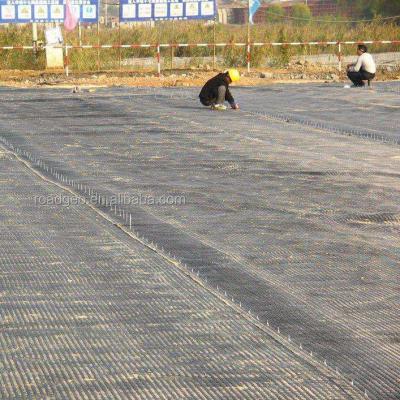 China PBX-100 Industrial Pavement Biaxial Polyester Geogrid Two Direction Geogrid For Slope Road Protection And Construction for sale