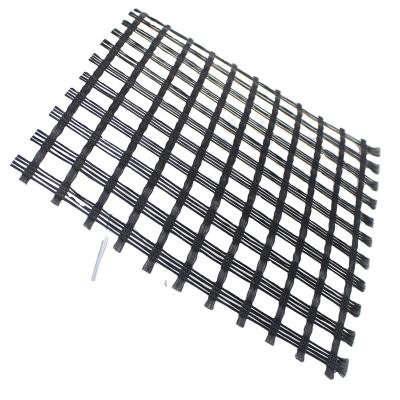 China Factory Industrial Fiberglass Geogrid 120-120kN/m Used In Asphalt Road Surface for sale