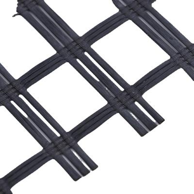 China high tensile & 100/10KN/M Selfhesion Elongation Civil Engineering Fiberglass Mesh Basalt Reinforcing Fiberglass Geogrid Low Price for sale