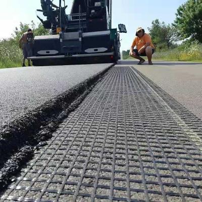 China Industrial Fiberglass Grid Gravel Grid Paver Geocell Paver Asphalt Reinforcement Fiberglass Geogrids for sale