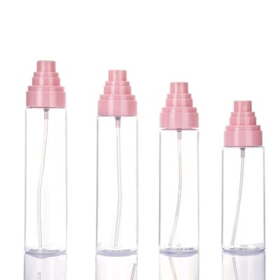 China Pet Plastic Bottle Cosmetics 100ml 150ml Spray Bottle Plastic Mist Bottle for sale