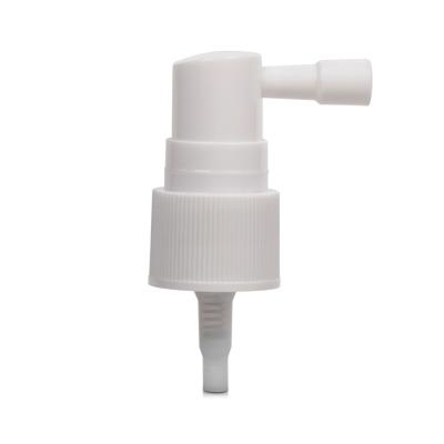 China Non Spill 24mm 28mm Plastic Medicine Short Mouth Nasal Spray Pump 18mm 20mm With Dust Cap for sale