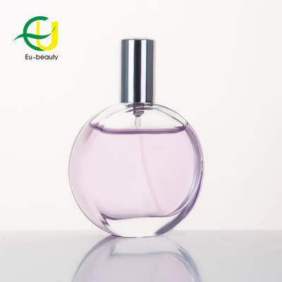 China Cosmetic High Quality Oval Glass Crimp Perfume Bottle 40ml for sale