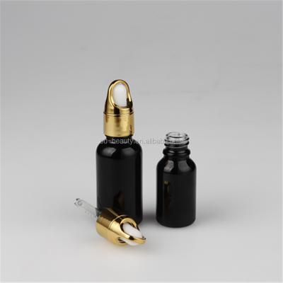 China Personal Care 30ml Color Coating Essential Oil Glass Bottle With UV Dropper for sale